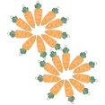 thumbnail image 2 of 20pcs Easter Carrot Shape Pendants Easter Carrot Design Pendants Easter Jewelry Making, 2 of 2