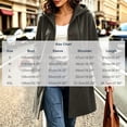 thumbnail image 4 of Jovrlynd Womens Pea Coats Suede Long Sleeve Single Breasted Hooded Winter Long Overcoat Casual Pockets Jackets, S-2XL, 4 of 7