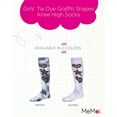 thumbnail image 2 of MeMoi  Tie Dye Graffiti Shapes Knee High Socks - Girls - Female, 4, Denim, 2 of 7