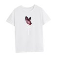 thumbnail image 4 of Camiseta de verano para mujer, cuello redondo, cuello redondo, para vacaciones, deportes de playa SG, 4 of 7