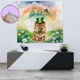 thumbnail image 4 of Happy St. Patrick’s Day Pomeranian with Green Hat Shamrocks Rainbow Tapestry Pom Dog Lover Gifts Wall Hanging Backdrop Home Decor - 03007, 4 of 5