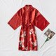thumbnail image 1 of Pijama corto con estampado de grullas de seda sintética para mujer, vestido de novia de seda para primavera y verano, camisón de casa de gran tamaño, bata de baño, 1 of 6