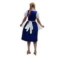 thumbnail image 4 of Dirndl Trachten Haus 3 Piece Long German Oktoberfest Dirndl Cotton Dress for Womens and Girls - Blue, 4 of 9