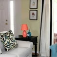thumbnail image 2 of Simple Designs Mini Egg Oval Ceramic Table Lamp, Orange, 2 of 2