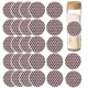 thumbnail image 1 of Fósforo redondo papel de limpieza adhesivo 28 piezas de 2,7 cm de diámetro Electrónica, 1 of 5