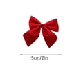 thumbnail image 2 of 36 Pack Red Wreath Bows for Christmas Outdoor Decorations,  Christmas Bow Twist Tie Ribbons for Crafts, Xmas Gifts Present Wrapping, 2 of 7