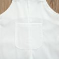 thumbnail image 4 of Diconna Baby Romper, Kids Solid Color V-Neck Sleeveless Jumpsuit with Pocket, 4 of 5