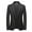 Black, variant on Plus Size Blazer for Men Slim Fit Suit Jacket Sport Coats Lightweight Formal Dress Jacket One Button Solid Casual Blazer