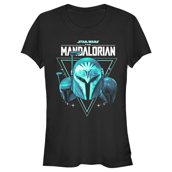 Junior's Star Wars: The Mandalorian Bo-Katan Nite Owl Helmets  Graphic Tee Black 2X Large