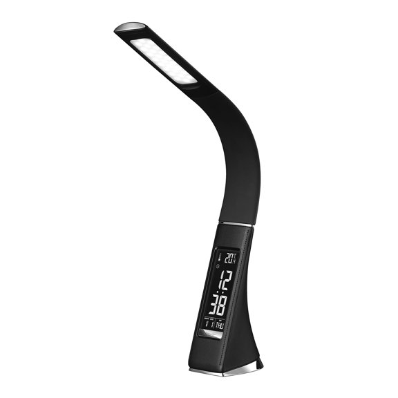 Desk lamp with clock