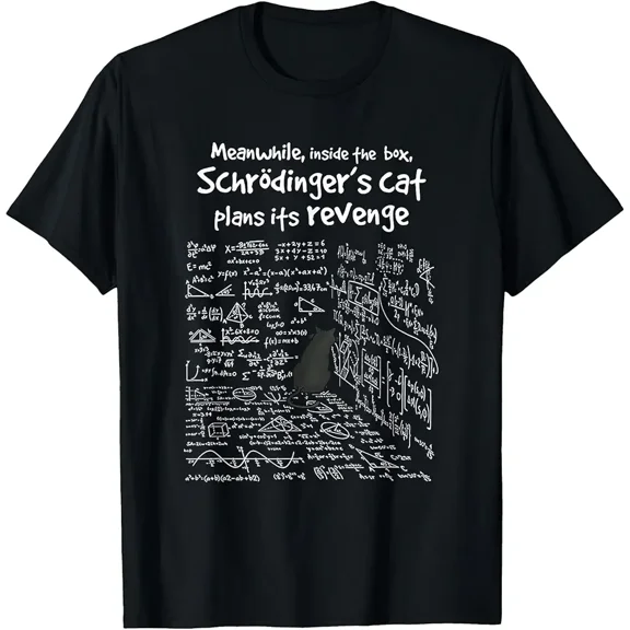 Inside The Box Schrodinger Cat Funny Revenge Science Unisex T-Shirt, up to Size 5XL