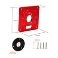 thumbnail image 2 of Multifunctional Aluminium Router Table Insert Plate Woodworking Trimmer Electric Wood Milling Flip Plate For DIY Working Bench, 2 of 8