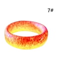 thumbnail image 4 of Jumpingount Anillo luminoso punk de moda que brilla en la oscuridad banda de boda fluorescente Ropa, zapatos y accesorios Miscelánea rojo talla 7, 4 of 6