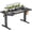 Black, variant on Electric Stand up Desk, 55'' Wide Desktop with Adjustable Height, Standing Computer Desk for Home Ofiice, White