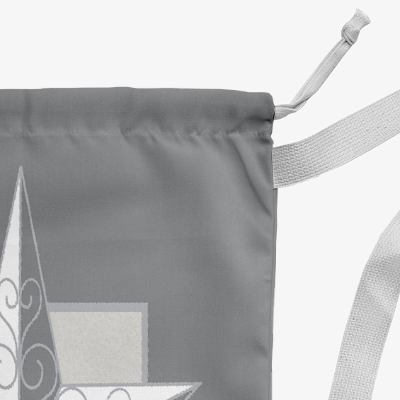 Simply Daisy Night Star 18 x 29 in Grey Laundry Bag