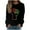 Multicolor, variant on BVOFAR Black History Month Tops for Women Casual Long Sleeve Shirts Round Neck African American Blouses 2025