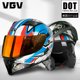 thumbnail image 3 of Casco de motocicleta para hombres y mujeres Casco descubierto Cascos de motocicleta de verano Cuatro estaciones Seguridad general 3c Ece Dot, 3 of 5