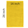 thumbnail image 2 of TowelSoft Premium 100% Cotton Terry Velour Hand Face Sports Gym Towel 16 inch x 26 inch Yellow, 2 of 3