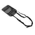 thumbnail image 3 of Porta Pasaporte Cartera para el cuello Nylon Antirrobo Impermeable Diseño en capas Cartera de viaje para el cuello para hombres y mujeres Gris oscuro, 3 of 10