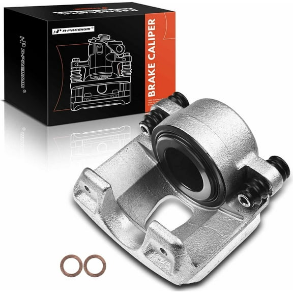 A-Premium Disc Brake Caliper Assembly Without Bracket Compatible with Ford F-150 E-150 Econoline Club Wagon Bronco Front Left Driver Side Fits select: 1994-1996 FORD F150