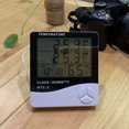 thumbnail image 3 of Temperature Humidity Alarm Clock Multifunctional Temperature and Humidity Meter with Detector Head without Battery, 3 of 6