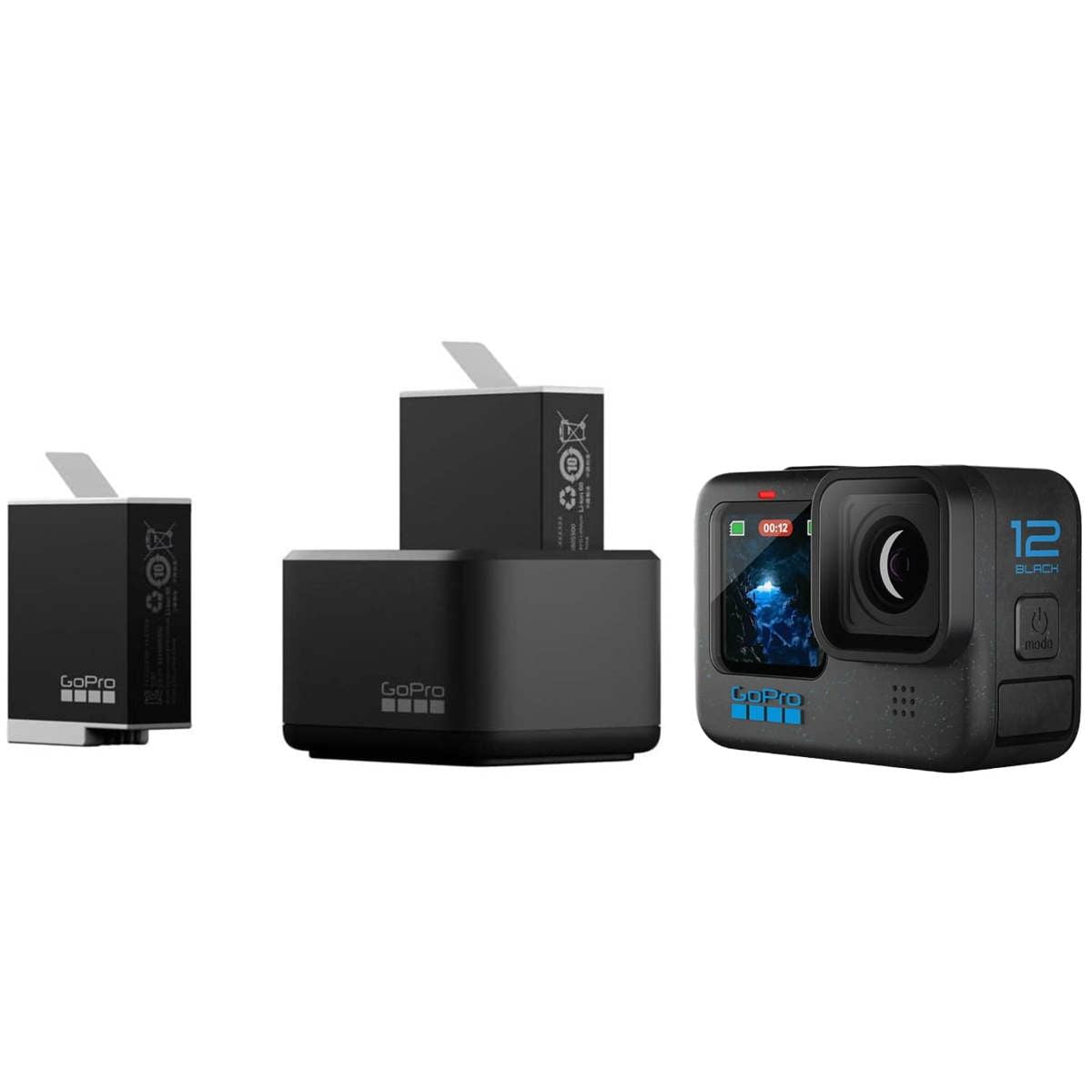 GoPro - USB battery charger + battery 2 x - Li-Ion - 1720 mAh - 2 x batteries charging - for HERO11; HERO10; HERO9