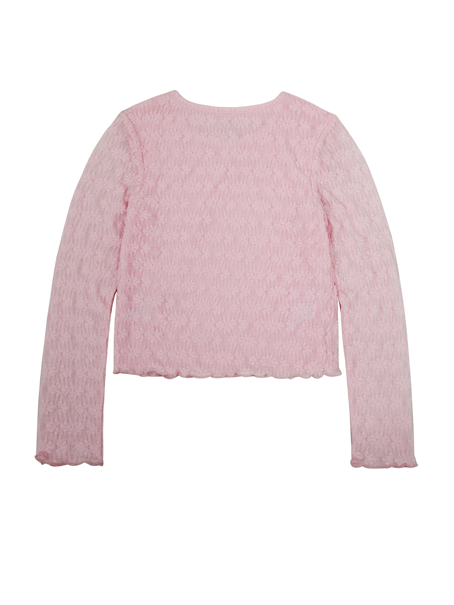 Planet Gold Girls' Long Sleeve Lace Top and Skirt, 2-Piece Set, Sizes 4-18