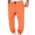 thumbnail image 2 of Men's Joggers - Comfortable Sweatpants for Men Faux Layered Drawstring Elastic Waist Jogger Pants with Pockets, 2 of 8