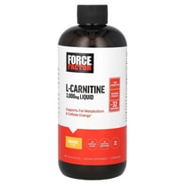 Force Factor L-Carnitine Liquid, Orange, 3,000 mg, 16 fl oz (473 ml)