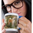 thumbnail image 2 of 3dRose, Akita, 15oz Two-Tone Blue Mug, 2 of 7