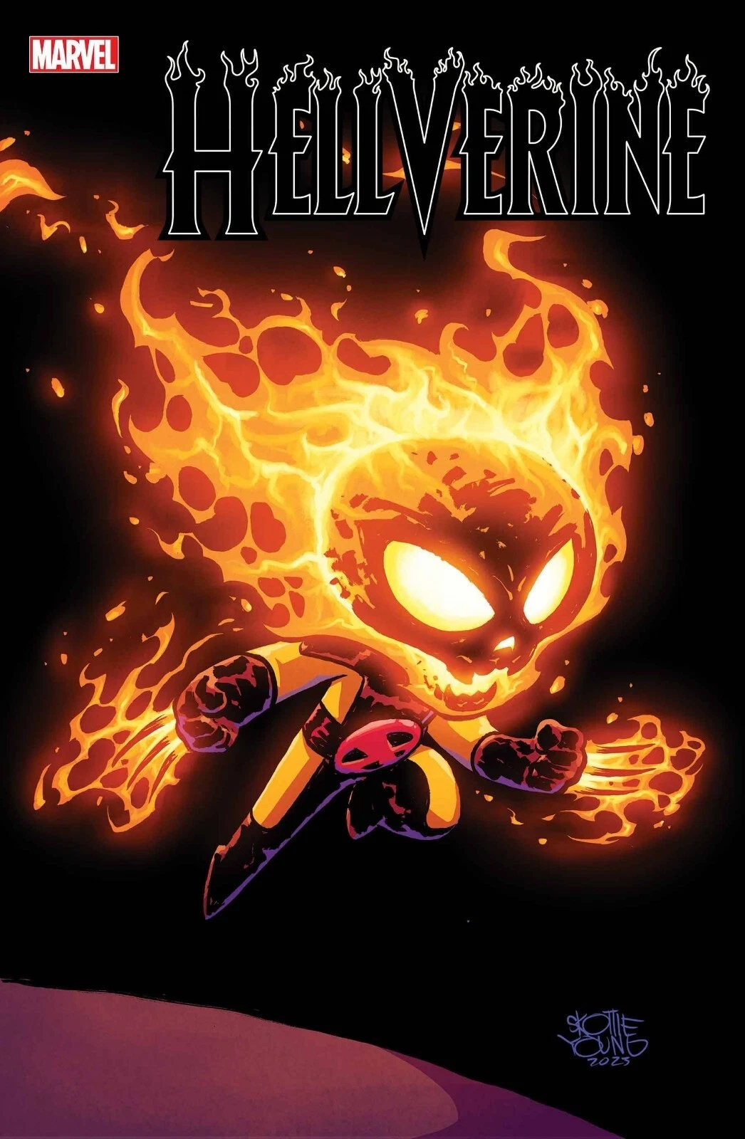 HELLVERINE 1 SKOTTIE YOUNG BABY VARIANT NM GHOST RIDER 2024