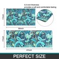 thumbnail image 7 of Blue Paisley and Floral Pattern Kitchen Rugs Sets Of 2,Anti Fatigue Kitchen Mat Rugs Non Slip Washable,Decorative Kitchen Floor Mats for Kitchen,Sink,Laundry,17"x30"+17"x47", 7 of 7