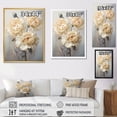 thumbnail image 4 of Designart "Simplistic Carnations And Bud" Carnations Floater Framed Canvas Art Print, 4 of 5