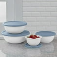 thumbnail image 3 of Sterilite Nesting Mixing Covered Bowl Set w/ Lids, Washed Blue (Set of 12), 3 of 8