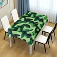 thumbnail image 4 of Yayeee Tablecloths 60" x 120" Rectangle Wrinkle Resistant Party Table Cover, Green Camouflage Pattern, 4 of 8