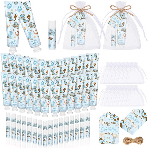 Set de regalo de crema de manos y bálsamo labial Dimsile Cowboy Blue 30 piezas