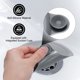 thumbnail image 4 of Uxcell 3 piezas de tapón de silicona para ducha, fregadero de baño, bañeras, gris, 4 of 5