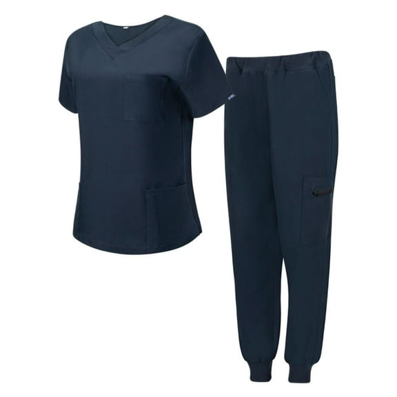 Pelican Uniforms Women Nurse Uniform Scrubs Set, Medical Scrub Top and Pants - Medium