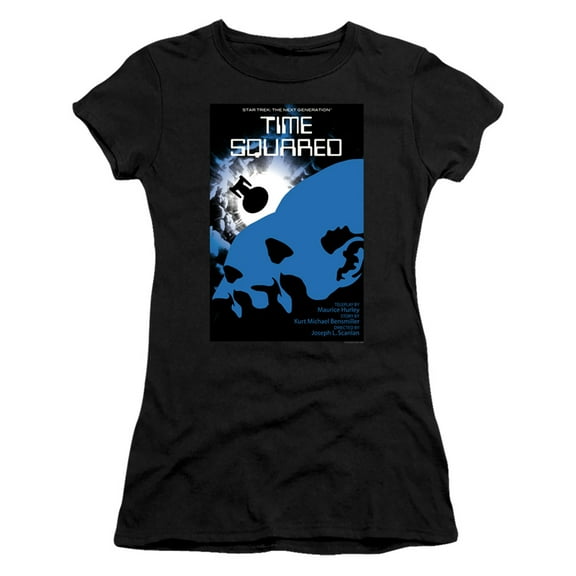 Star Trek Tng Season 2 Episode 13 Junior Women's Sheer T-Shirt Black