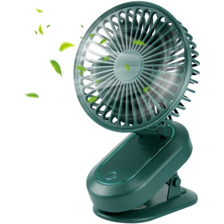 

Protable Clip On Fan for Outdoor Camping Gym Treadmill Office Little Silent Personal Cooling Fan Carseat Fan 2000mAh Stroller Fan Battery Operated Speed Adjustable USB Rechargeable Rotating