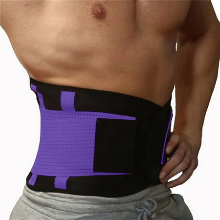 

Huachen All Seasons Support Belt Sports Girdle Elastic Abdominal Belt Rubber Corset Purple/M