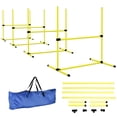 thumbnail image 1 of PawHut Set of 4 Dog Training Agility Gear with Carrying Bag (Yellow), 1 of 10