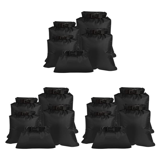 Bolsas Secas Impermeables Greeniant Paquete de 5 Negro