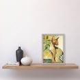 thumbnail image 2 of Oriental Shorthair Cat with Art Nouveau Botanical Patterns Colourful Watercolour Illustration Artwork Framed Wall Art Print A4, 2 of 4