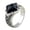 Silver Dark Blue, variant on PAURO Men's Stainless Steel Vintage Gothic Punk Synthetic Turquoise Stone Rings Thumb Pinky Ring Silver Red Size 9