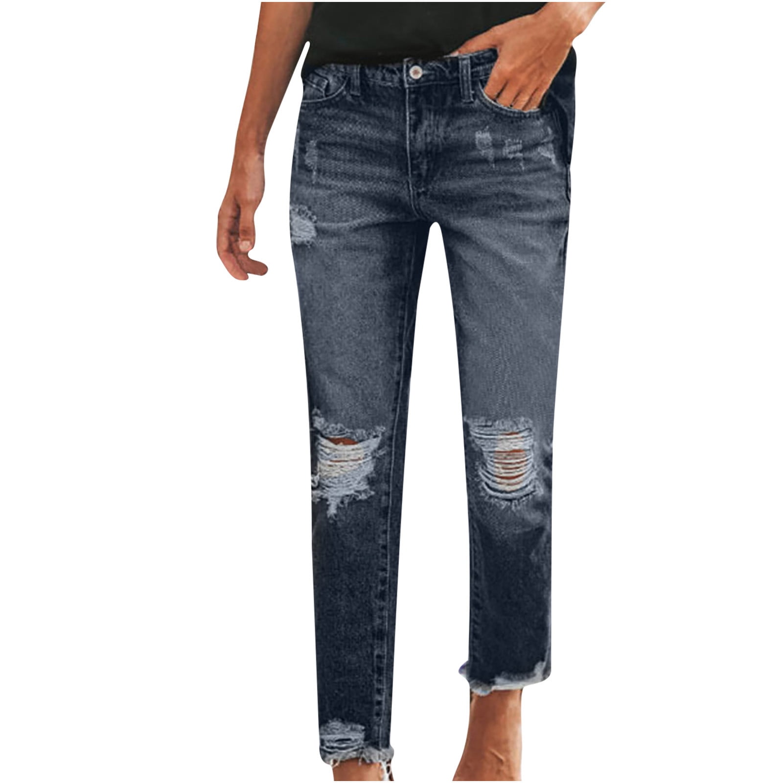 Bigersell High Waist Flare Jeans for Women Full Length Pants Jeans
