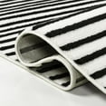 thumbnail image 3 of JONATHAN Y SCANDINAVIAN 8 x 10 Area Rug, Anders Arch Stripe Two-Tone - Black/White, SCN107D-8, 3 of 8