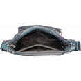 thumbnail image 7 of Wehilion Women's Exterior Pocket Floral Nylon Shoulder Bag, Blue, 7 of 7