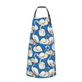 thumbnail image 2 of Naloa Swan Birds Apron Kitchen Aprons with Pockets for Women Men Chef, 2 of 8