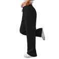 thumbnail image 3 of Womens Cargo Sweatpants Baggy Fleece High Waisted Joggers Sweat Pants Athletic Pants Black S, 3 of 8